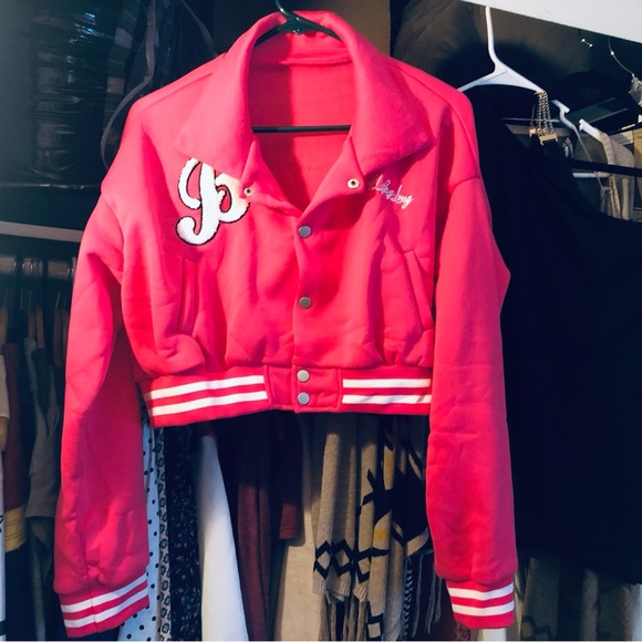 Barbie Cropped Letterman‘s Jacket - Picture 10 of 10
